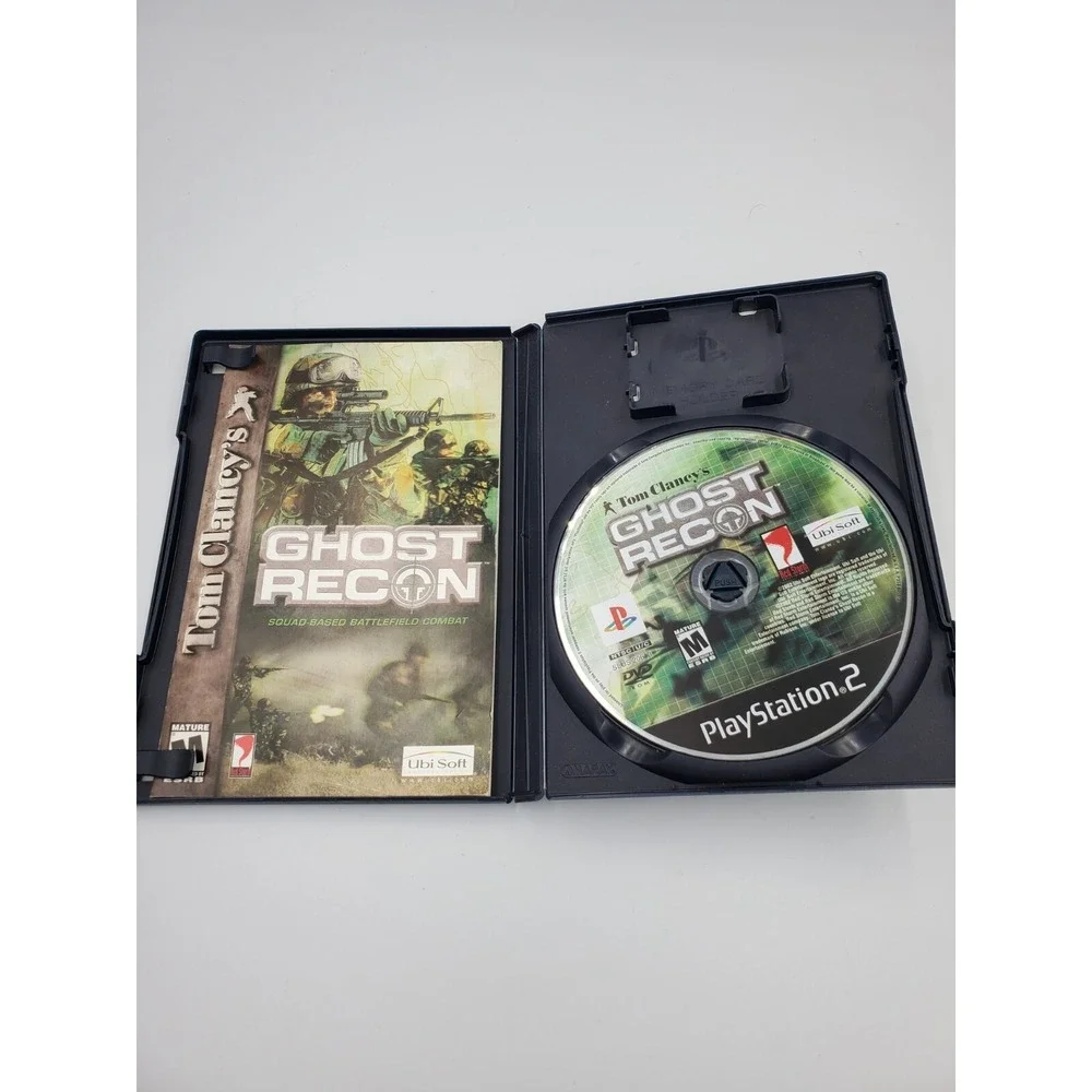Tom Clancy's Ghost Recon Sony PlayStation 2 PS2 Complete CIB Manual Tested Works